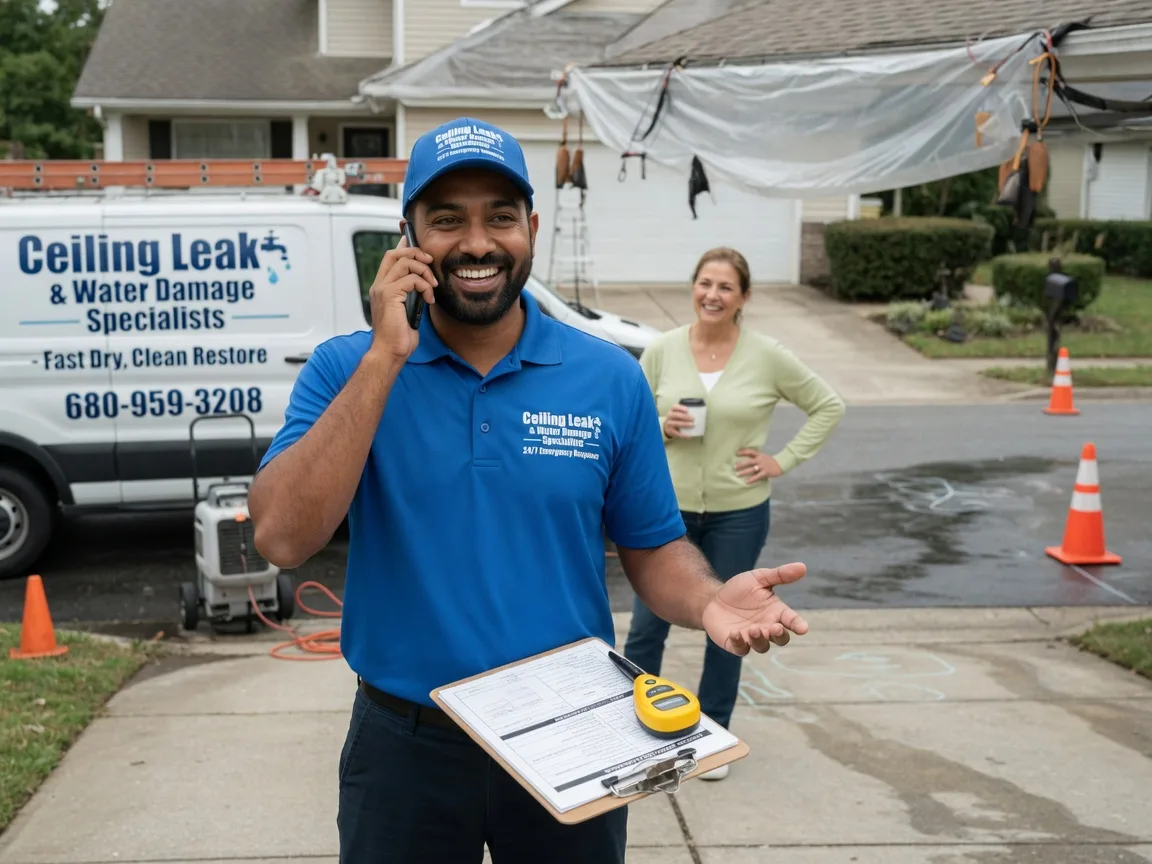 Ceiling Leak Cleanup Mount Royal, NJ FAQs